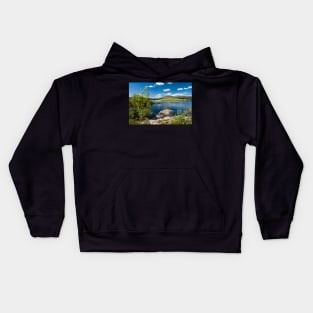 Clatteringshaws Loch Reservoir Photograph Dumfries and Galloway Kids Hoodie